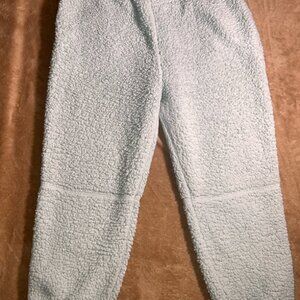 Arizona Jean‎ Co Women XL Light Mint Green Sherpa Fleece Pull On Lounge Pant (Z)
